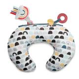 Boppy Tummy Time Prop Pillow - Black White Rainbow