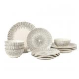 Thyme & Table Riley 12-Piece Ceramic Dinnerware Set