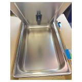 Winco C-4080 8 qt Stainless Steel Full Size Chafing Dish With Folding Stand