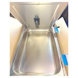 Winco C-4080 8 qt Stainless Steel Full Size Chafing Dish With Folding Stand