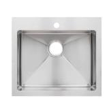 Miseno Mss2421srtm 24  Top-Mount/Undermount Single Basin Stainless Steel Kitchen Sink - Retail: $304.05