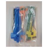 140 Pieces 6 Inch Nylon Cable Marker Ties Tags Self Locking Cord Ties Labels Wire Straps with Marker Pen and White Self Adhesive Special Stickers for Home and Office Use