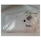 White Sheer Curtains 63 inch Length for Bedroom, Rod Pocket Translucent Voile Sheer Airy & Breathable Curtain Panels for Flat/Apartment, 2 Pieces, 60 W - Retail: $10"