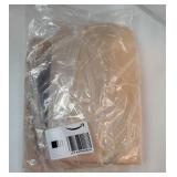 Bedroom Blackout Window Curtain 54 inches Length - Window Treatment Thermal Insulated Solid Grommet Room Darkening Drape for Bedroom (Biscotti Beige, 1 Panel, W66 x L54) - Retail: $14