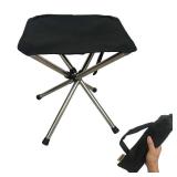 Folding Camping Stool, Compact Chair, Super Compact, for Travel, Hiking, Camping, Gathering, Barbecue, with Carry Bag, Storage Size 12.99x2.56"x2.56" - Retail: $30"
