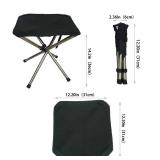 Folding Camping Stool, Compact Chair, Super Compact, for Travel, Hiking, Camping, Gathering, Barbecue, with Carry Bag, Storage Size 12.99x2.56"x2.56" - Retail: $30"