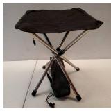 Folding Camping Stool, Compact Chair, Super Compact, for Travel, Hiking, Camping, Gathering, Barbecue, with Carry Bag, Storage Size 12.99x2.56"x2.56" - Retail: $30"