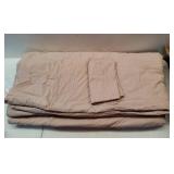 Bedsure Full Comforter Set - Dusty Rose Soft Bedding for All Seasons, Cationic Dyed Bed Set, 3 Pieces, 1 Full Size Comforter (82x86") and 2 Pillow Shams (20"x26"+2") - Retail: $43"