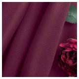 2pack 90x156 Inch Burgundy Rectangular Tablecloth 6 Feet Table Cloth in Polyester Fabric for Wedding/Banquet/Restaurant/Parties - Retail: $40