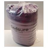 Bedsure Fluffy Comforter Set California King Size - Super Soft Faux Fur Bed Set Purple, All Seasons Warm Plush Fleece Bedding, 3 Pieces, 1 Shaggy Fuzzy Cal King Comforter with 2 Pillowcases - Retail: 