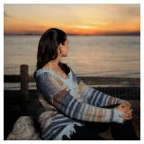 Eden Cardigan Sweater Open Front Casual Knit Cardigans Pinstripe Fashion Sweater