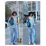 Eden Cardigan Sweater Open Front Casual Knit Cardigans Pinstripe Fashion Sweater