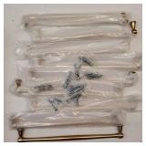 10 Pack 10 Inch(256mm) Champagne Bronze Cabinet Pulls, Champagne Brass Kitchen Cabinet Handles Gold Kitchen Cabinet Hardware for Cupboard Drawer Handles Dresser Pulls - Retail: $90