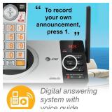 AT&T CL82407 DECT 6.0 4-Handset Cordless Phone for Home with Answering Machine, Call Blocking, Caller ID Announcer, Intercom and Long Range, Silver - Retail: $115