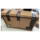 Medline Drop Arm Commode Chair for Adults and Seniors, Padded Seat, Removable Pail, Splash Guard, Drop-Down Arms, 350 lb. Weight Capacity - Retail: $100