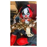 Standing Animated Halloween Clown Decoration - Retail: $75