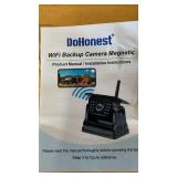 Wireless Backup Camera for Trucks: Solar-Powered, Magnetic, WiFi, No Wiring, HD 1080P, Night Vision, Easy Installation for Towing & Parking  - Retail: $86