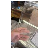 4 Pack Clear Shoe Storage Boxes Stackable Shoes Organizer Acylic Boots Sneaker Display Case - Retail: $0