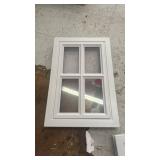 Tandefio 2 Pcs 20-7/8\" x 13-3/4\" Garage Door Windows, Replacement Vinyl Pane Inserts Kit with UV Resistant Resin Glass for Exterior Garage Door Windows Inserts - Retail: $70