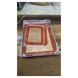 Stainless Steel Baking Sheet Tray Cooling Rack with Silicone Baking Mat Set, Cookie Pan with Cooling Rack, Set of 9 (3 Sheets + 3 Racks + 3 Mats), 10/12/16 Inch, Easy Clean - Retail: $36