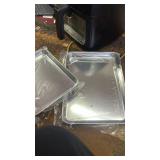 Stainless Steel Baking Sheet Tray Cooling Rack with Silicone Baking Mat Set, Cookie Pan with Cooling Rack, Set of 9 (3 Sheets + 3 Racks + 3 Mats), 10/12/16 Inch, Easy Clean - Retail: $36