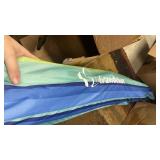 Grandekor 7FT Beach Umbrellas for Sand Heavy Duty Wind Portable Beach Umbrella with Table Travel Beach Umbrella with Carry Bag Sun Umbrella Beach, UV 50+ - Retail: $50