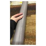 Haimin Fabric Wallpaper Textured Contact Paper (24in X 393in) Grey Peel and Stick Faux Linen Wall Paper Self-Adhesive Vinyl Wallpaper Herringbone Look (Gray) - Retail: $40