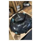 Cordless Robotic Pool Cleaner, Lasts 80 Min, Automatic Vacuum for Above-Ground Pools up to 645 Sq.ft,Portable, Self-Parking,Light Black - Retail: $120