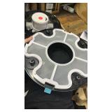 Cordless Robotic Pool Cleaner, Lasts 80 Min, Automatic Vacuum for Above-Ground Pools up to 645 Sq.ft,Portable, Self-Parking,Light Black - Retail: $120