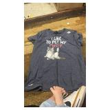 Funny Cat Like To Pet My Pussy Apparel Naughty Kinky Innuendo Meme T-Shirt, M - Retail: $19