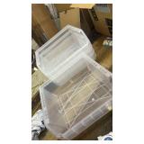 Plastic Storage Bins, Space-Saving Stackable Bins for Garage, Pantry, Craft Organization - Retail: $62