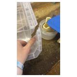 Plastic Storage Bins, Space-Saving Stackable Bins for Garage, Pantry, Craft Organization - Retail: $62