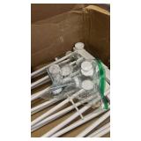 Dog Gate for Small Dogs ,Adjustable 16-64\" Extra Wide Short Dog Gate for doorways,Low Pet Gate to Step Over for stairs(White, 18\" Height) - Retail: $60