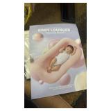 Lucakuins Baby Lounger, Bionic Design Baby Lounger for Newborn 0-24 Months, Soft Organic Cotton Breathable Lounger for Infants (Bluebell) - Retail: $50