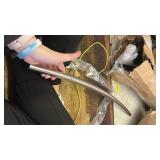 Adjustable Curved Shower Rod, 42-72 inches Extra Wide Shower Curtain Rod, Rust proof, Premium Stainless Steel, Curved Shower Curtain Rod for Bathroom, Need to Drill, Silver - Retail: $34