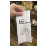 Floor Jack 1.5 Ton (3,000 LBs) Hydraulic Car Jack, Lifting Range from 5.1 Inch to 12.6 Inch, Fits Sedans Automotive Black - Retail: $42