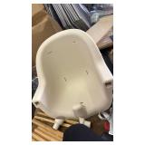 3-in-1 Wooden High Chair for Babies & Toddlers, Convertible Baby Highchair with Tray, Booster Seat & Kids Chair, Modern, Easy-to-Clean Design, Adjustable Legs, Safety Harness, Beige - Retail: 