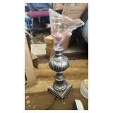 Decor Therapy Tl7920 25\" Carved Silver Tone Table Lamp - Retail: $35