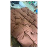 Garden Bench Cushion Swing Replacement Cushion with Backrest 2/3Seater Canopy Swing Seat Pad Outdoor Patio Furniture Cushion Non-slip Cushion Thick - Retail: $70