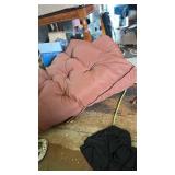 Garden Bench Cushion Swing Replacement Cushion with Backrest 2/3Seater Canopy Swing Seat Pad Outdoor Patio Furniture Cushion Non-slip Cushion Thick - Retail: $70