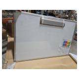 Monthly Calendar Whiteboard Dry Erase Cork Board Combo for Wall, 30\" x 20\" Magnetic Double-Sided Calendar White Board and Bulletin Board, Portable Board for Office, Kitchen, School, Home, Dorm