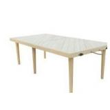 SRYBLT 22.0\" x 44.0\" Boho Low Picnic Table,Kids Picnic Tables for Outside,Beach Table,Wooden Folding Table,Bohemian Style,Natural