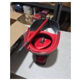 O-Cedar EasyWring Microfiber Spin Mop, Bucket Floor Cleaning System, Red, Gray, Standard