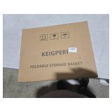 KEIGPERIcollapsible laundry baskets,laundry basket with wheels,foldable laundry basket,With wheels and handles, it is easy to move and can be folded to save space. (Milk white, small)