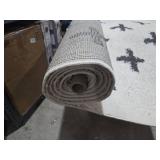 Surya Beni shag BSH-2304 79 x 108  Rectangle Fabric Rug in Black and Cream