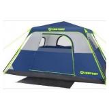 6Person Instant Tent, Waterproof Pop Up Tents for Camping with Rainfly, 60 Seconds Easy Setup, Automatic Cabin Tent for Family Camping with Expandable Carry Bag & Upgraded Ventilation