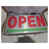 Open Sign for Business, 40\"x14\" Dimmable Large LED Open Signs with Hanging Installation for Cafes Store Restaurant Office Bar Pubs Hotel Salon Warm White