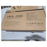 Open Sign for Business, 40\"x14\" Dimmable Large LED Open Signs with Hanging Installation for Cafes Store Restaurant Office Bar Pubs Hotel Salon Warm White