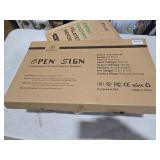 Open Sign for Business, 40\"x14\" Dimmable Large LED Open Signs with Hanging Installation for Cafes Store Restaurant Office Bar Pubs Hotel Salon Warm White