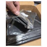 24 Packs Bar Mats 2PCS 6\" x 12\" Small Black, Countertop Coffee Mat for Home Bar, Service Spill Mat for Cocktail Bartender Kitchen, PVC Counter Top Cup Glasses Dish Drying Mat, 2Pac(Black)